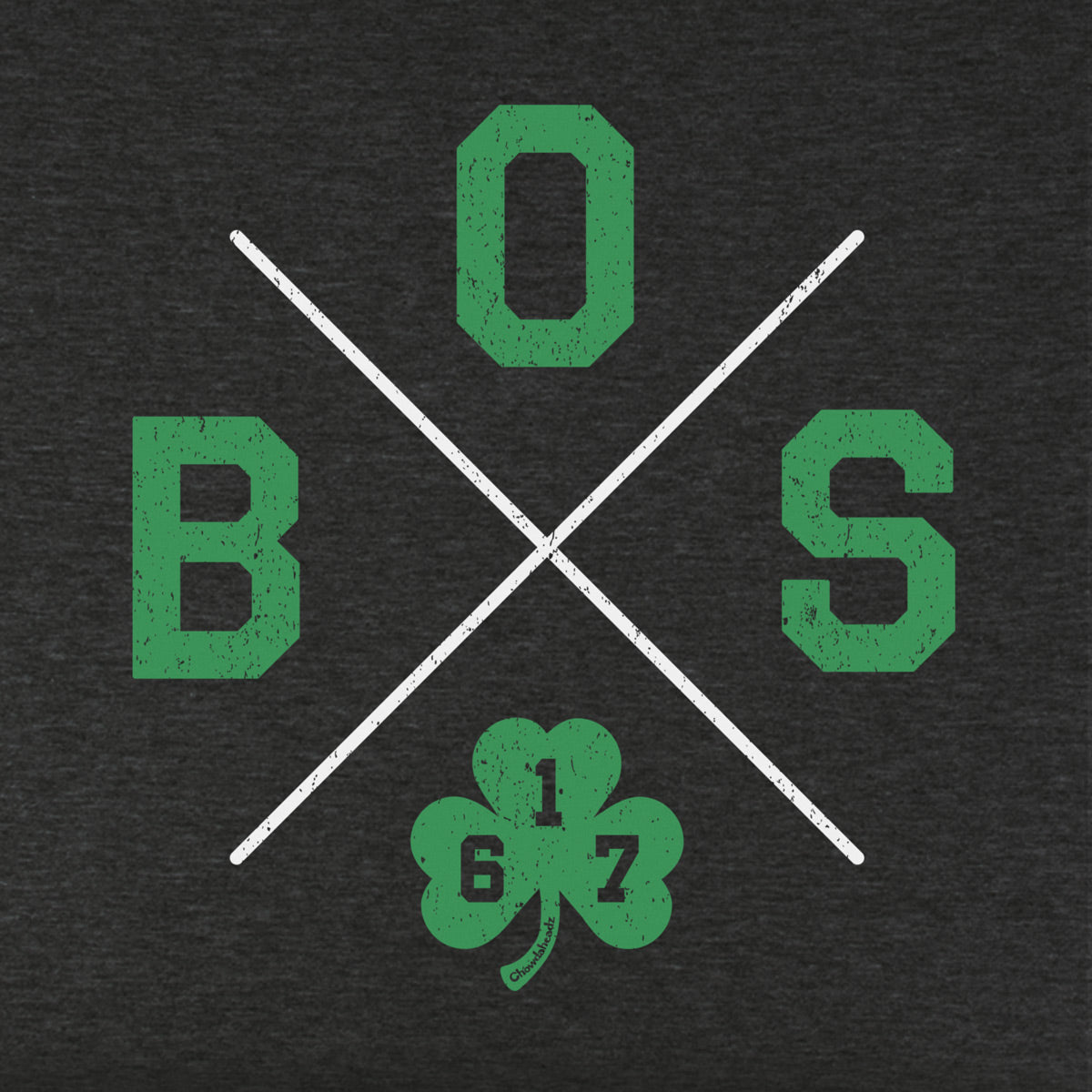 BOS Shamrock Crossed Out Youth T-Shirt - Chowdaheadz