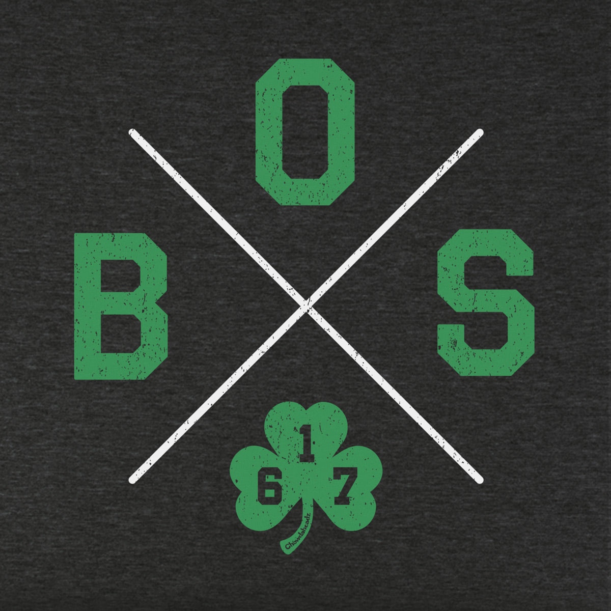 BOS Shamrock Crossed Out Youth Hoodie - Chowdaheadz