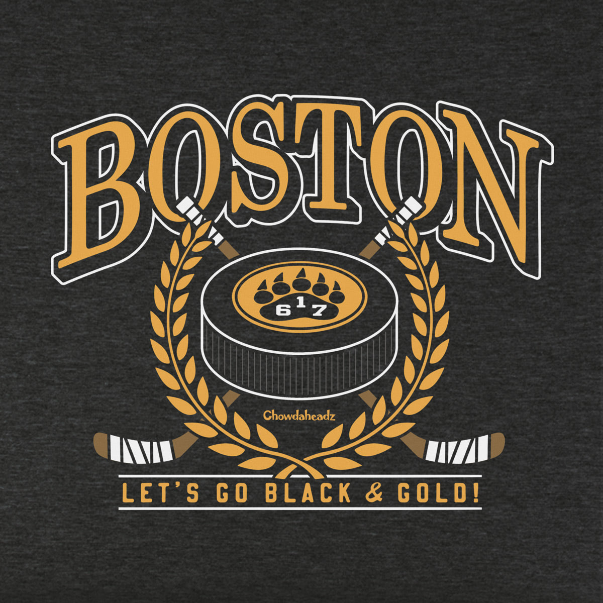 Boston Hockey Undergrad Youth T-Shirt - Chowdaheadz