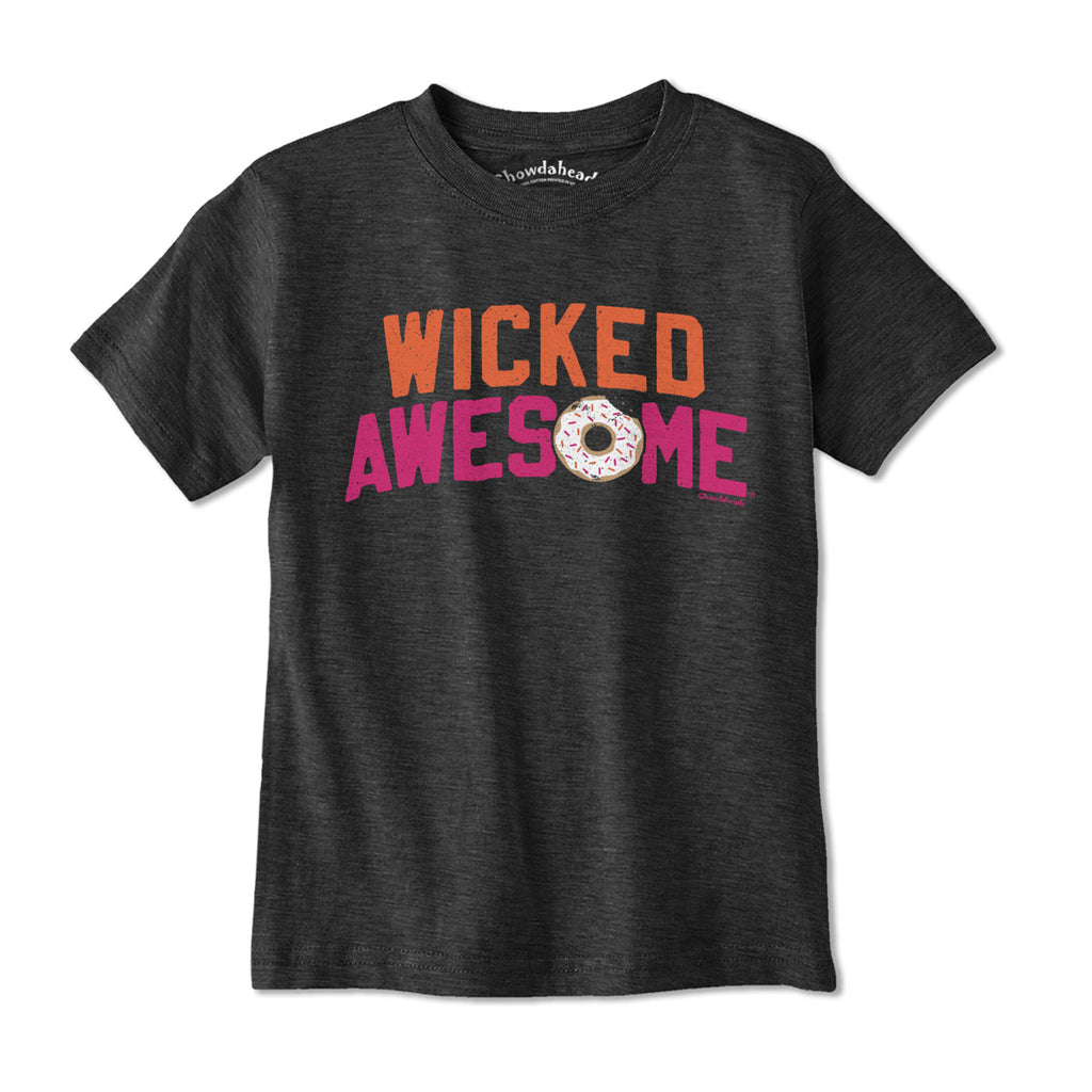 Wicked Awesome Donut Youth T-Shirt - Chowdaheadz