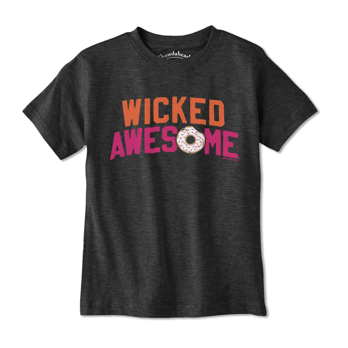 Wicked Awesome Donut Youth T-Shirt - Chowdaheadz
