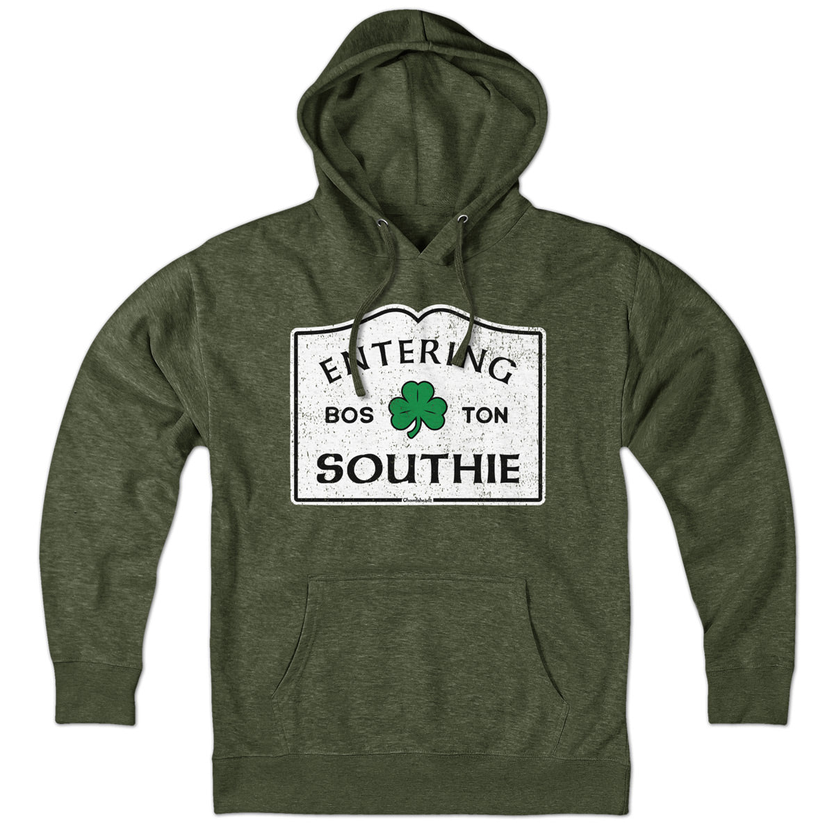 Entering Southie Sign Hoodie - Chowdaheadz