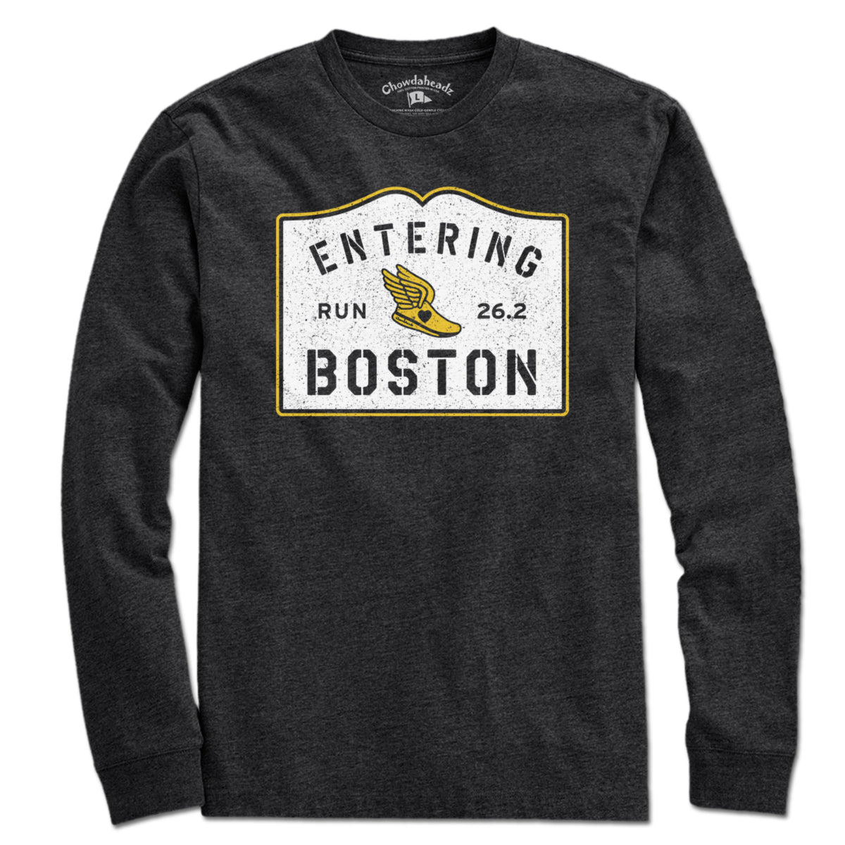 Entering Boston Run 26.2 T-Shirt - Chowdaheadz
