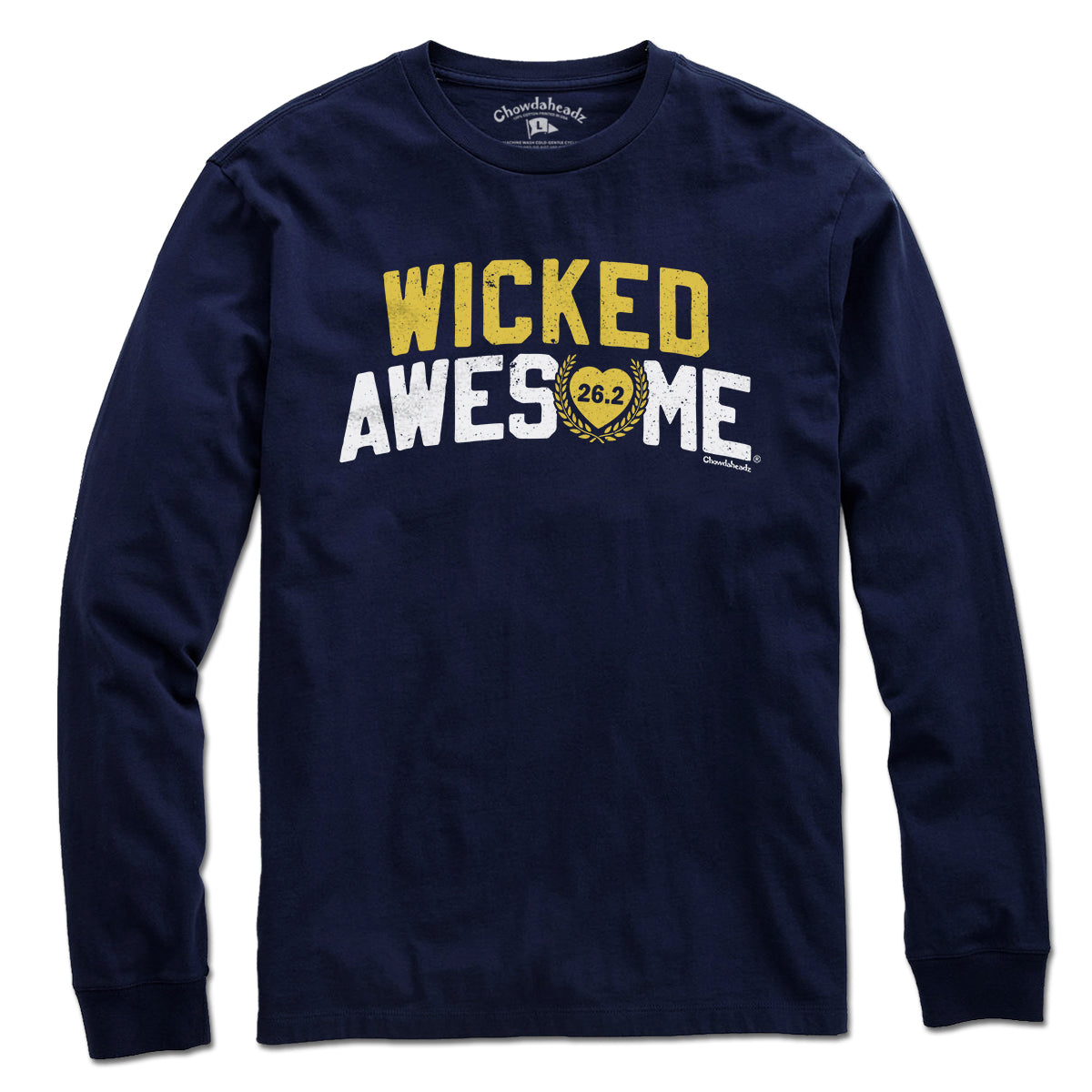 Wicked Awesome 26.2 Heart T-Shirt - Chowdaheadz