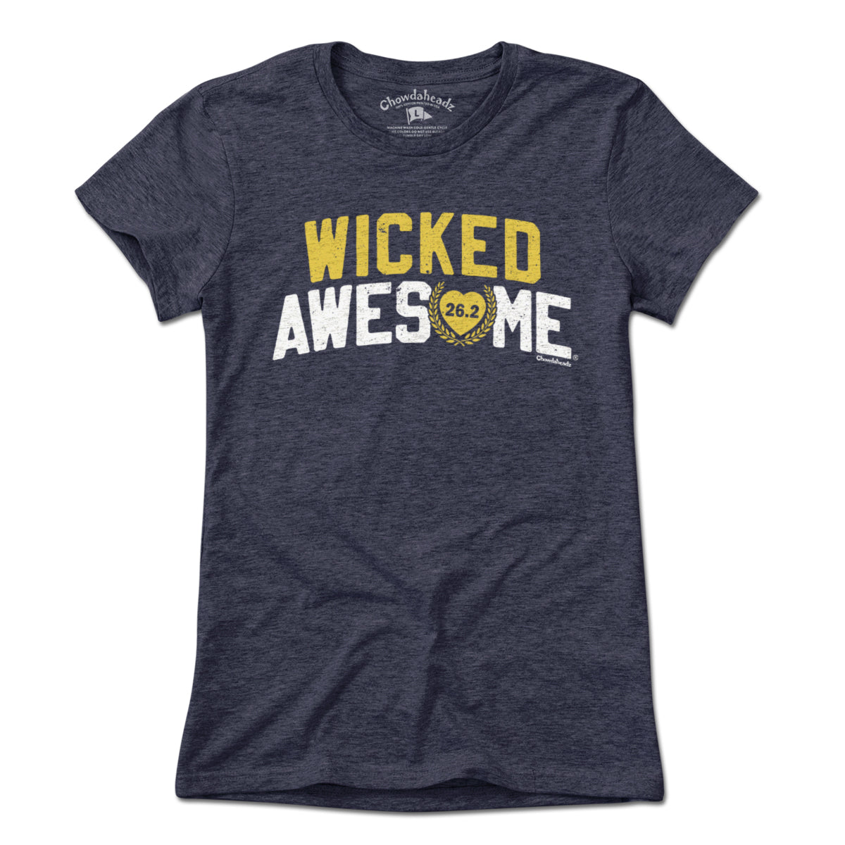 Wicked Awesome 26.2 Heart T-Shirt - Chowdaheadz