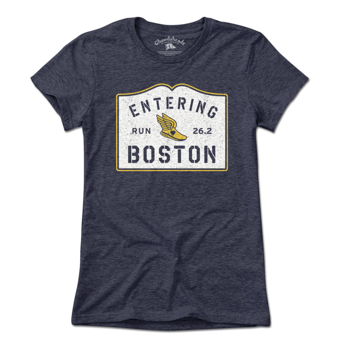 Entering Boston Run 26.2 T-Shirt - Chowdaheadz