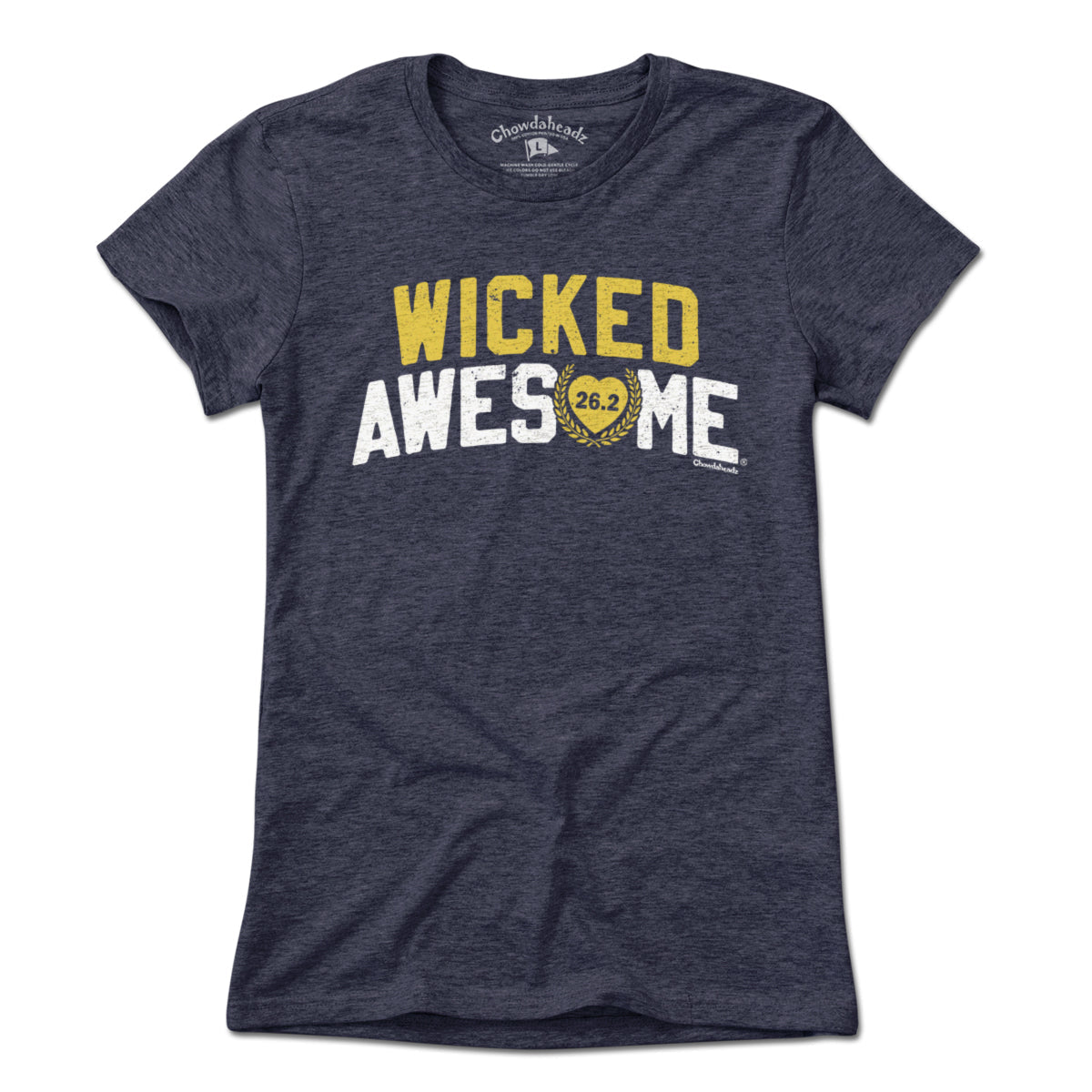 Wicked Awesome 26.2 Heart T-Shirt - Chowdaheadz