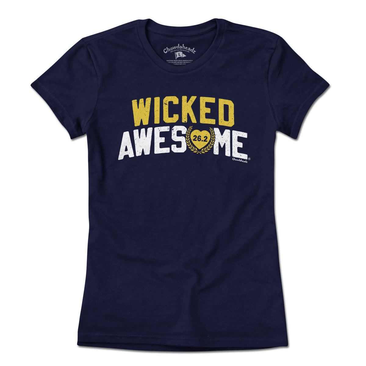 Wicked Awesome 26.2 Heart T-Shirt - Chowdaheadz