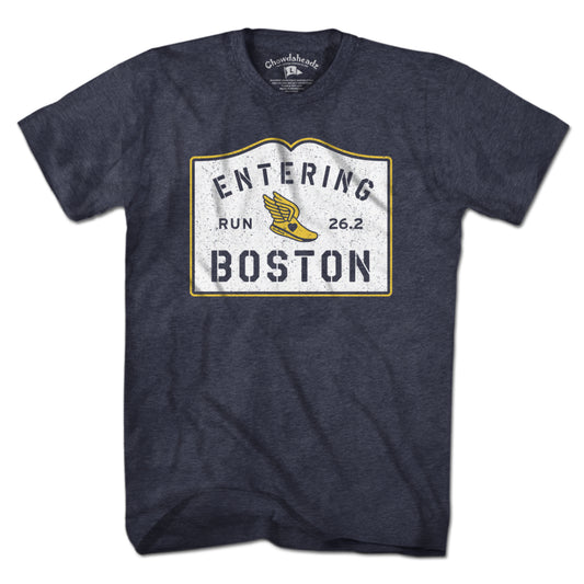 Entering Boston Run 26.2 T-Shirt - Chowdaheadz