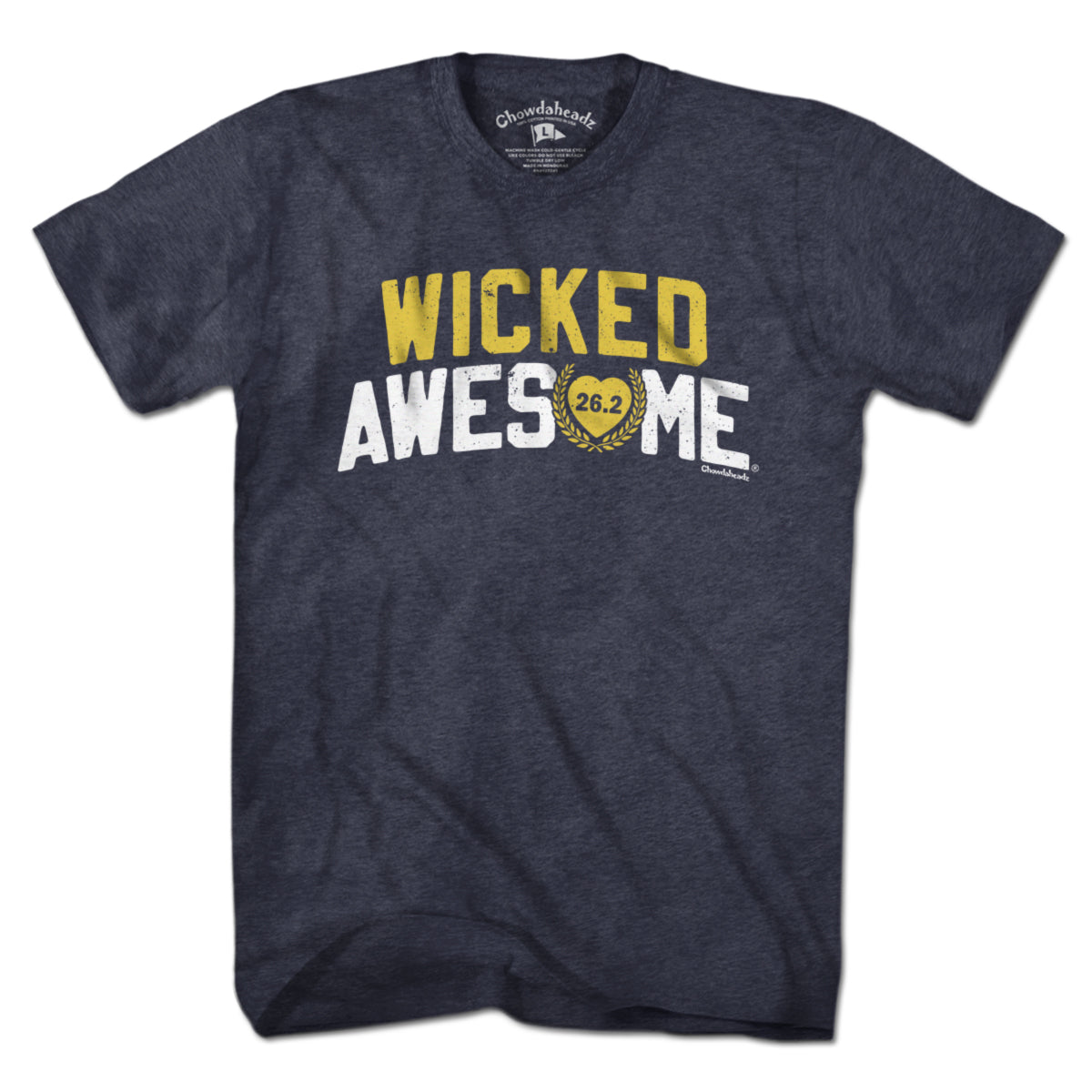 Wicked Awesome 26.2 Heart T-Shirt - Chowdaheadz