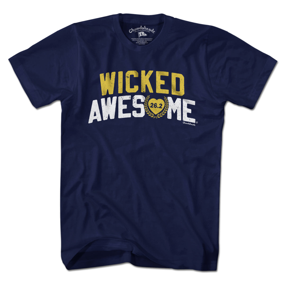Wicked Awesome 26.2 Heart T-Shirt - Chowdaheadz