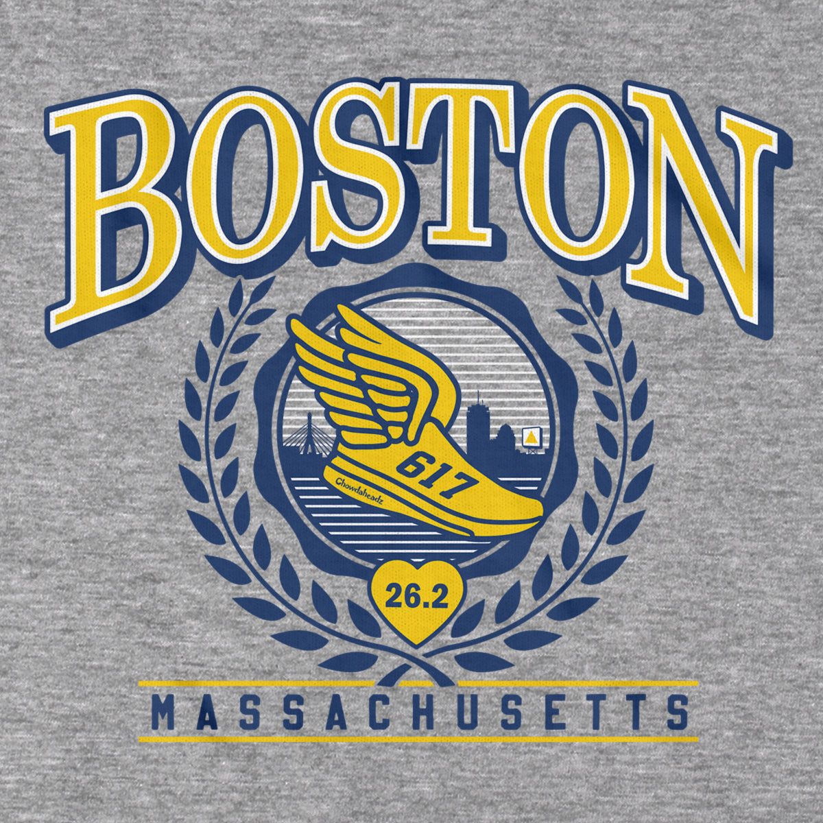 Boston Running Undergrad T-Shirt - Chowdaheadz
