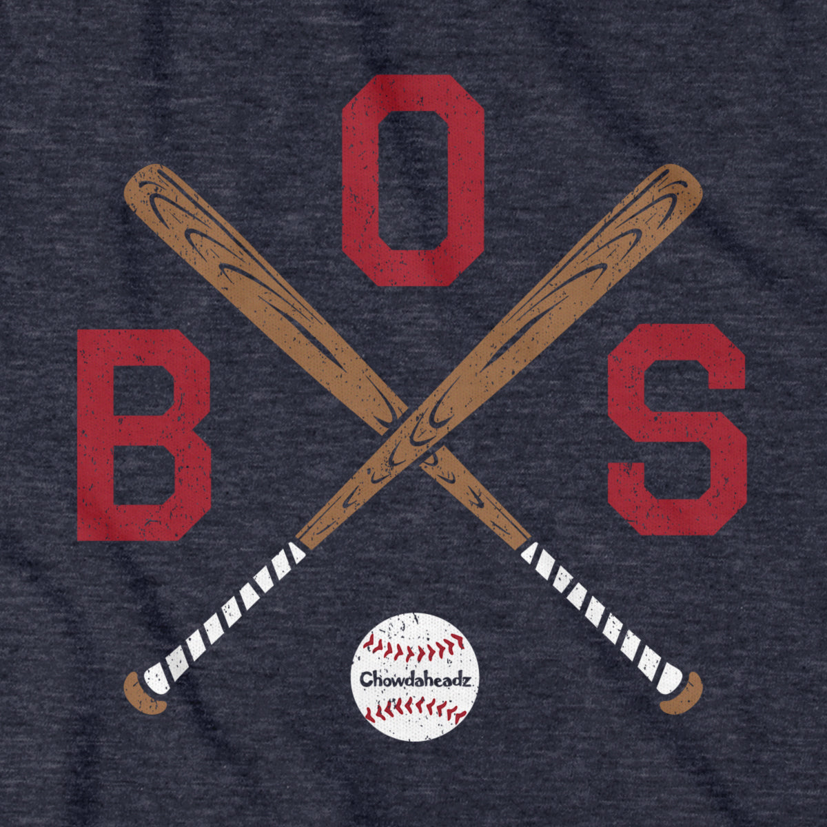 BOS Cross Bats T-Shirt - Chowdaheadz