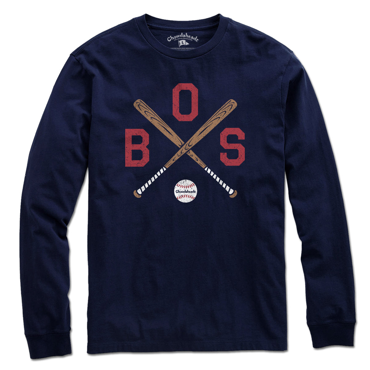BOS Cross Bats T-Shirt - Chowdaheadz
