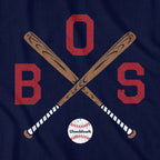 BOS Cross Bats T-Shirt - Chowdaheadz