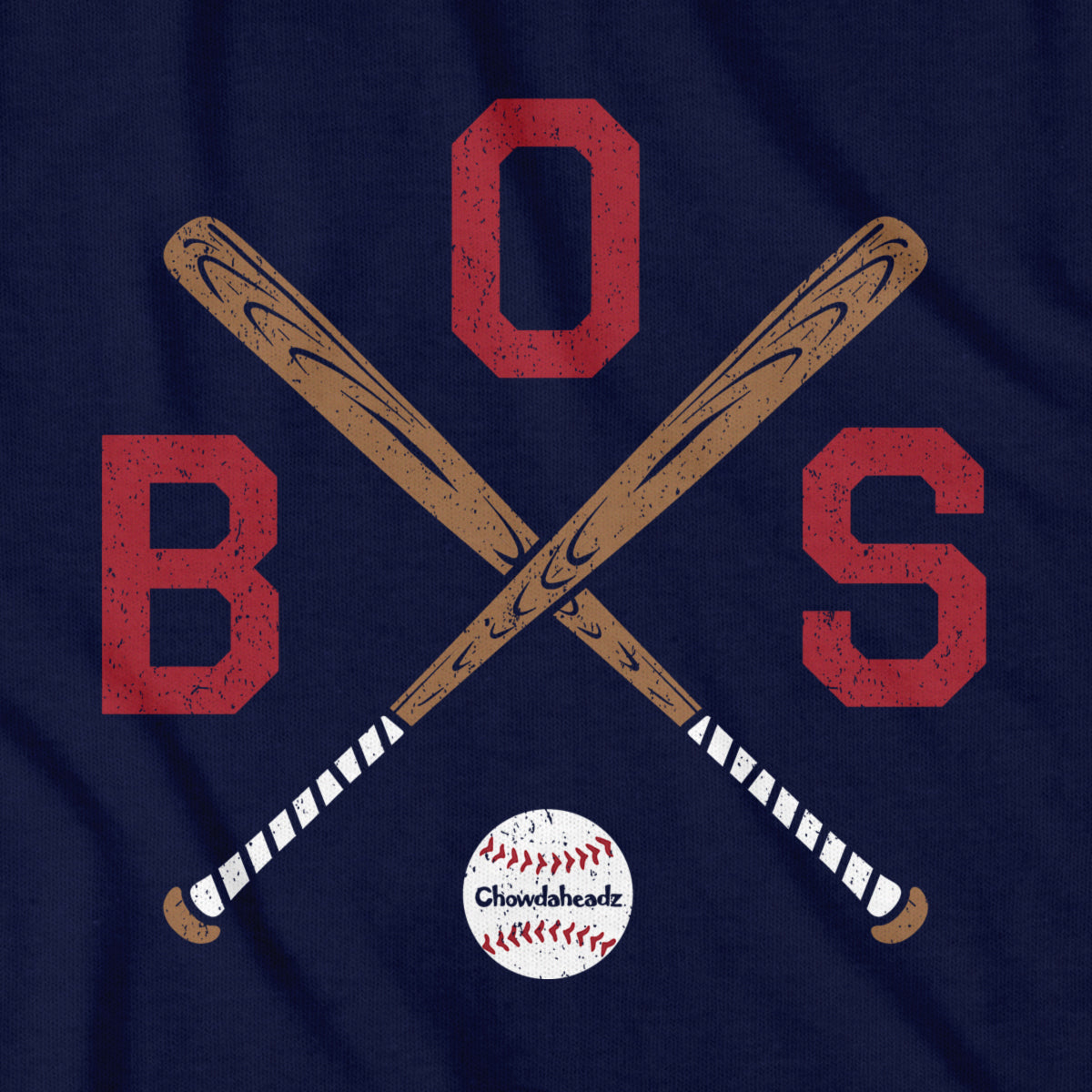 BOS Cross Bats T-Shirt - Chowdaheadz