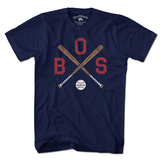 BOS Cross Bats T-Shirt - Chowdaheadz