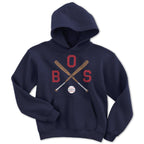 BOS Cross Bats Youth Hoodie - Chowdaheadz