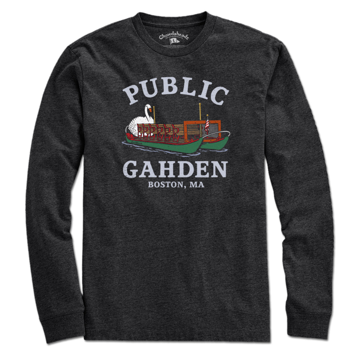 Public Gahden Swan Boat T-Shirt - Chowdaheadz