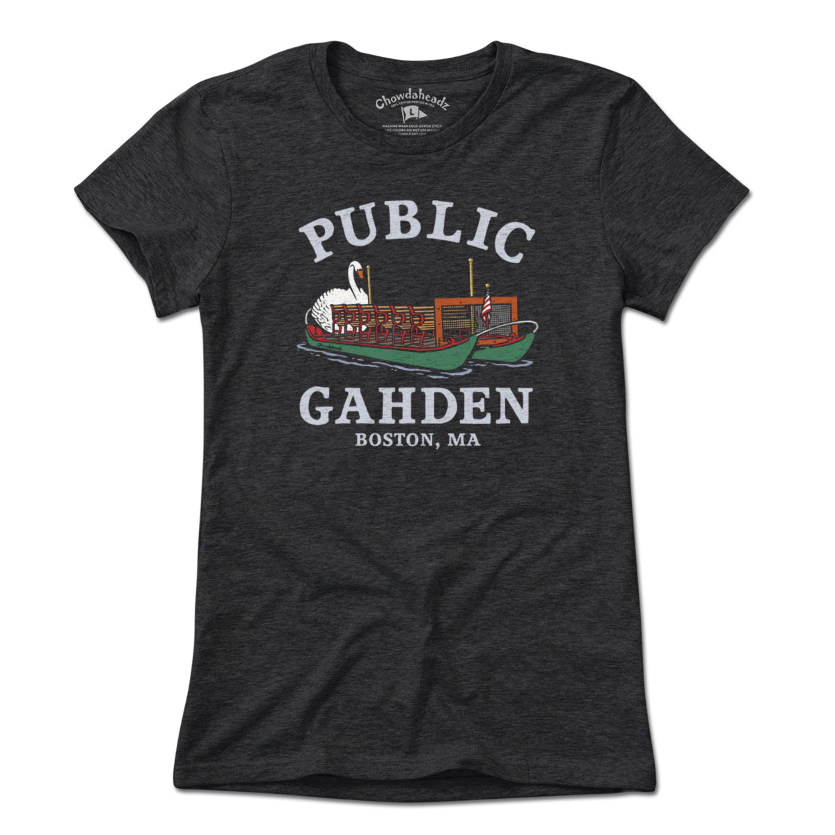Public Gahden Swan Boat T-Shirt - Chowdaheadz