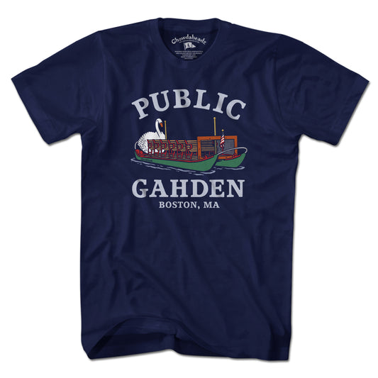 Public Gahden Swan Boat T-Shirt - Chowdaheadz
