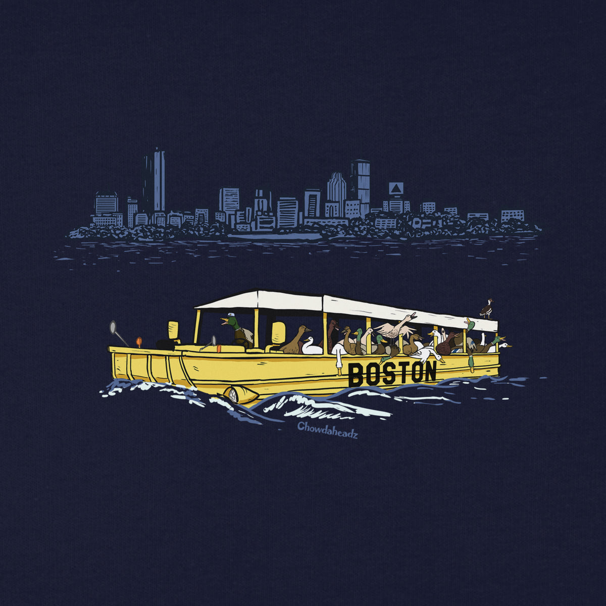 Ducks On A Boat Youth T-Shirt - Chowdaheadz