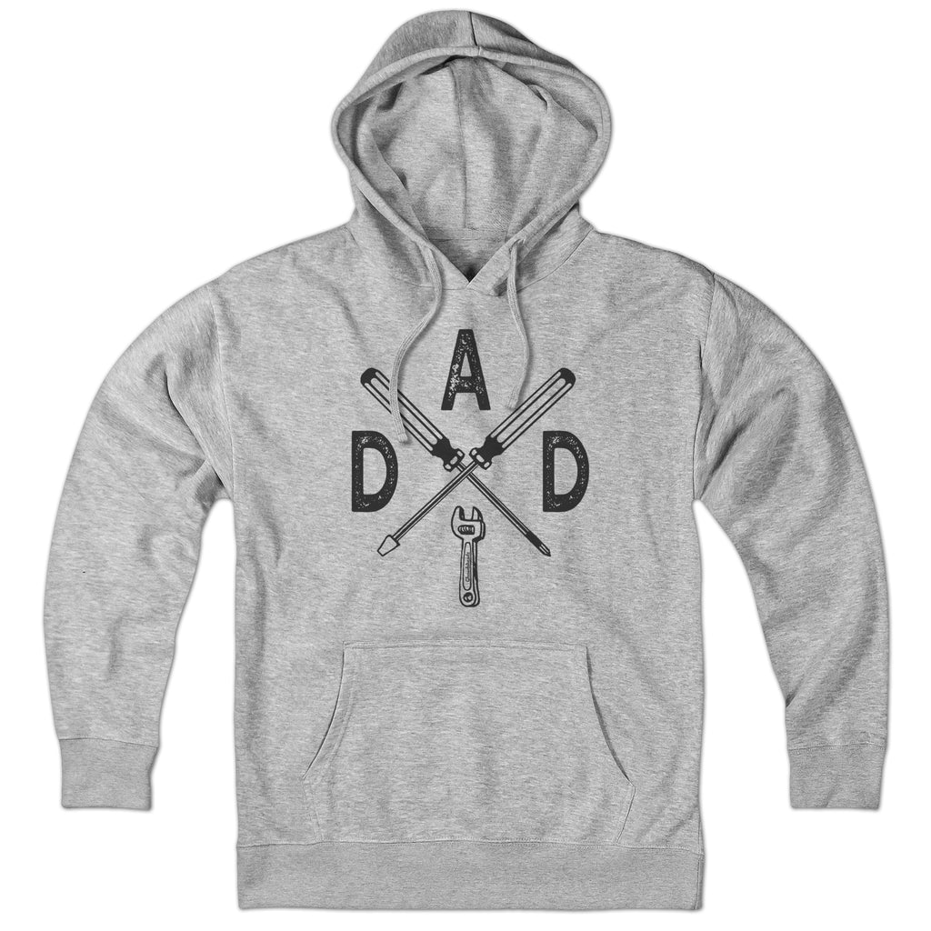 DAD Emblem with Tools Hoodie - Chowdaheadz