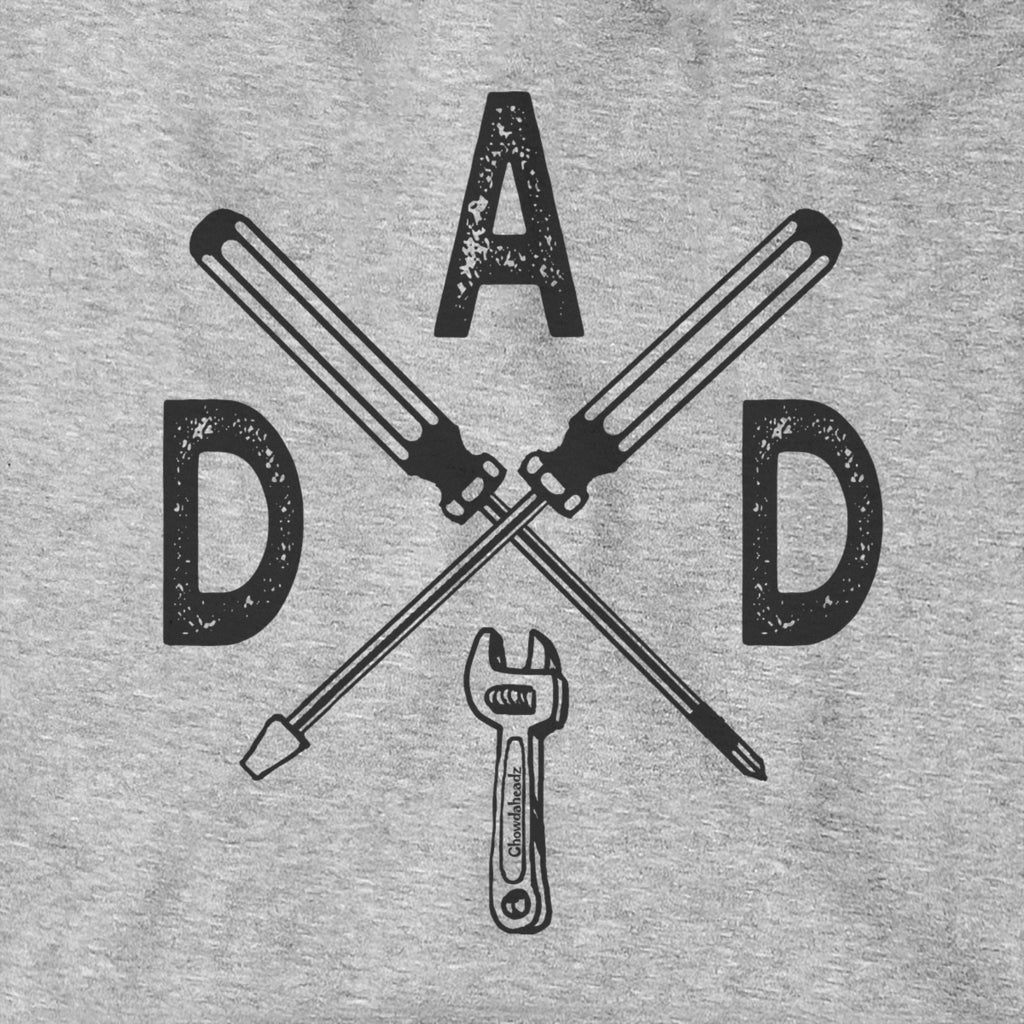 DAD Emblem with Tools Hoodie - Chowdaheadz