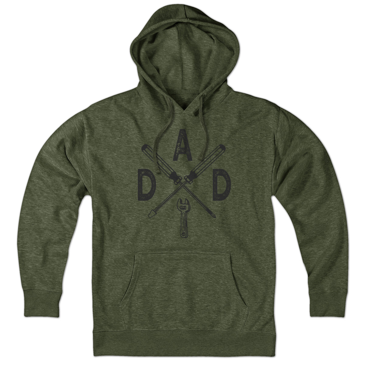 DAD Emblem with Tools Hoodie - Chowdaheadz