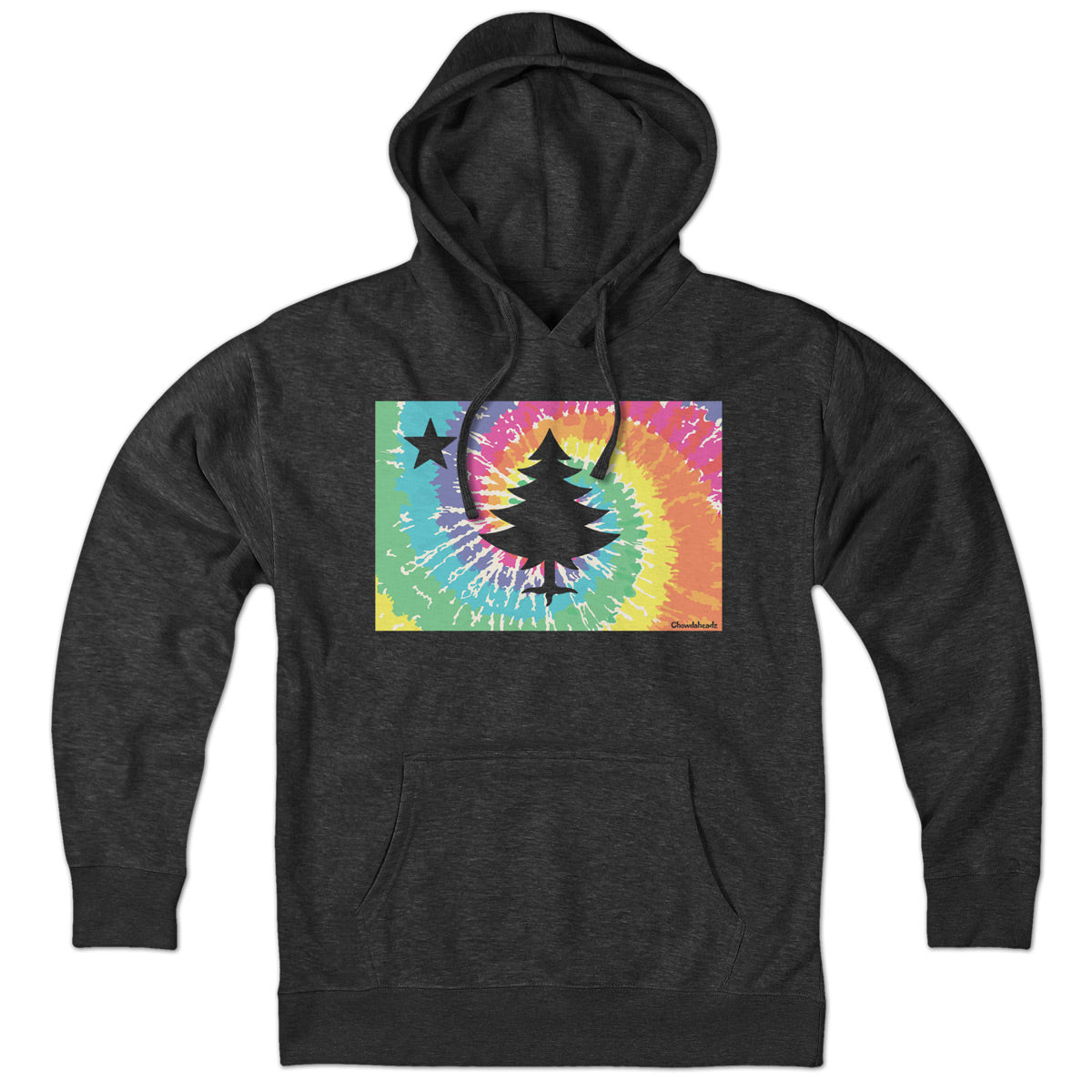 Vintage Maine Flag Tie Dye Hoodie - Chowdaheadz