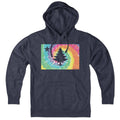 Vintage Maine Flag Tie Dye Hoodie