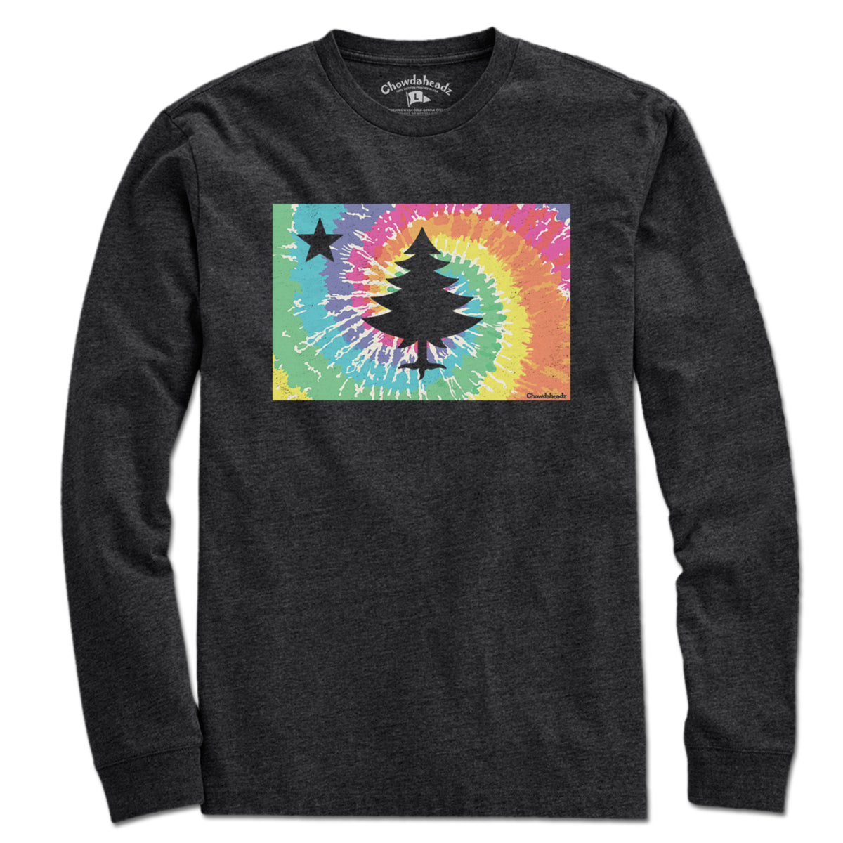Vintage Maine Flag Tie Dye T-Shirt - Chowdaheadz