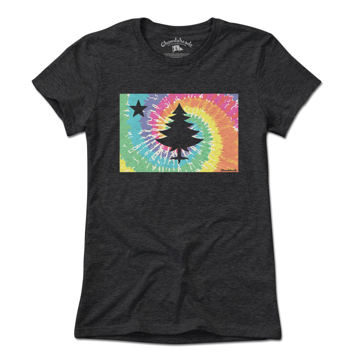 Vintage Maine Flag Tie Dye T-Shirt - Chowdaheadz