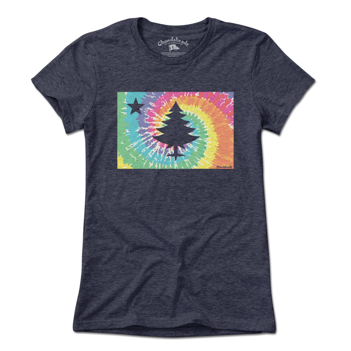 Vintage Maine Flag Tie Dye T-Shirt - Chowdaheadz