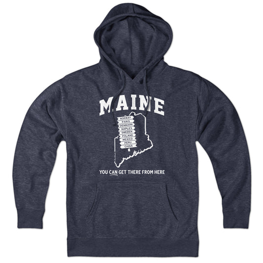 Maine You Can Get There From Here Hoodie - Chowdaheadz