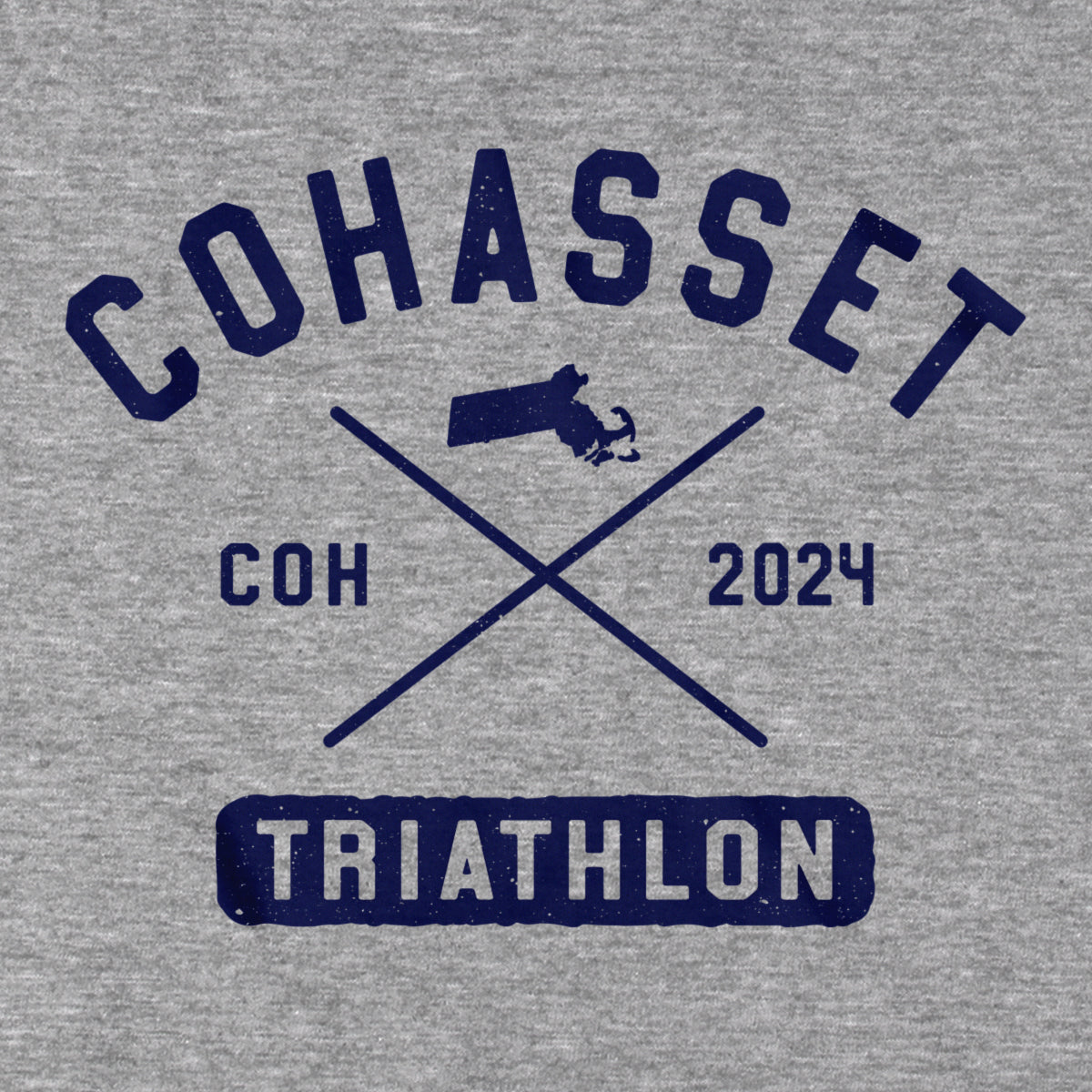 Cohasset Triathlon Arch Cross Hoodie - Chowdaheadz