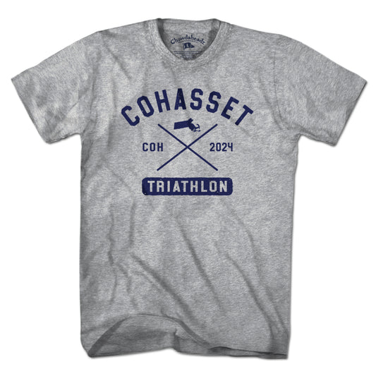 Cohasset Triathlon Arch Cross T-Shirt - Chowdaheadz