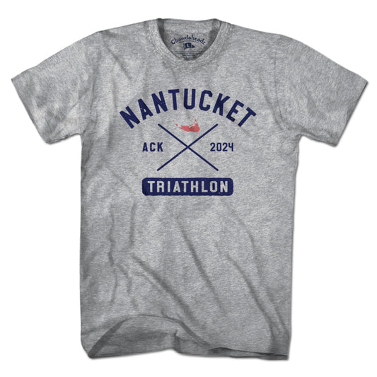Nantucket Triathlon Arch Cross T-Shirt - Chowdaheadz