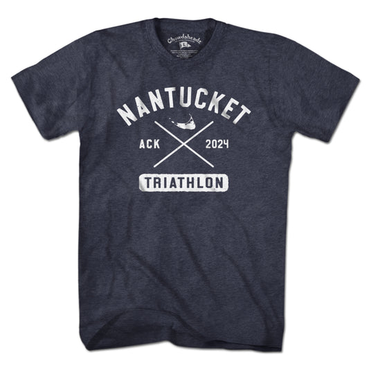 Nantucket Triathlon Arch Cross White T-Shirt