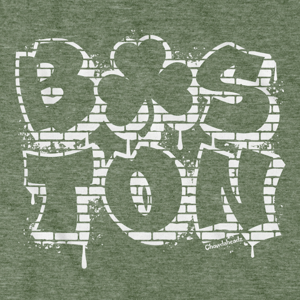 Boston Shamrock Stacked Graffiti T-Shirt - Chowdaheadz