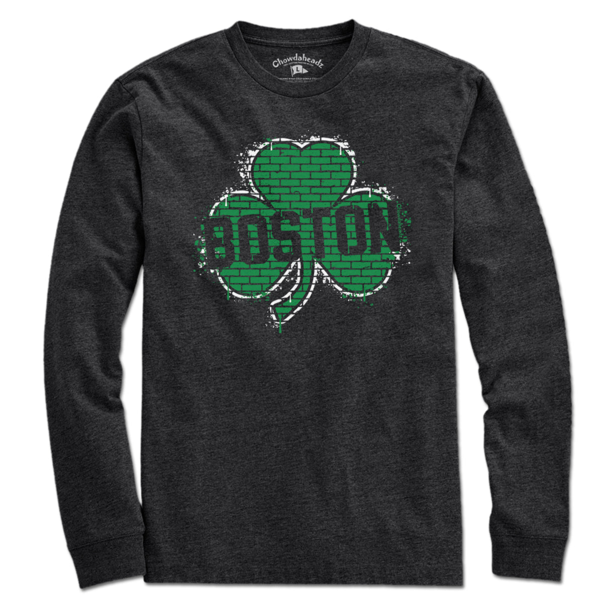 Boston Shamrock Graffiti T-Shirt - Chowdaheadz