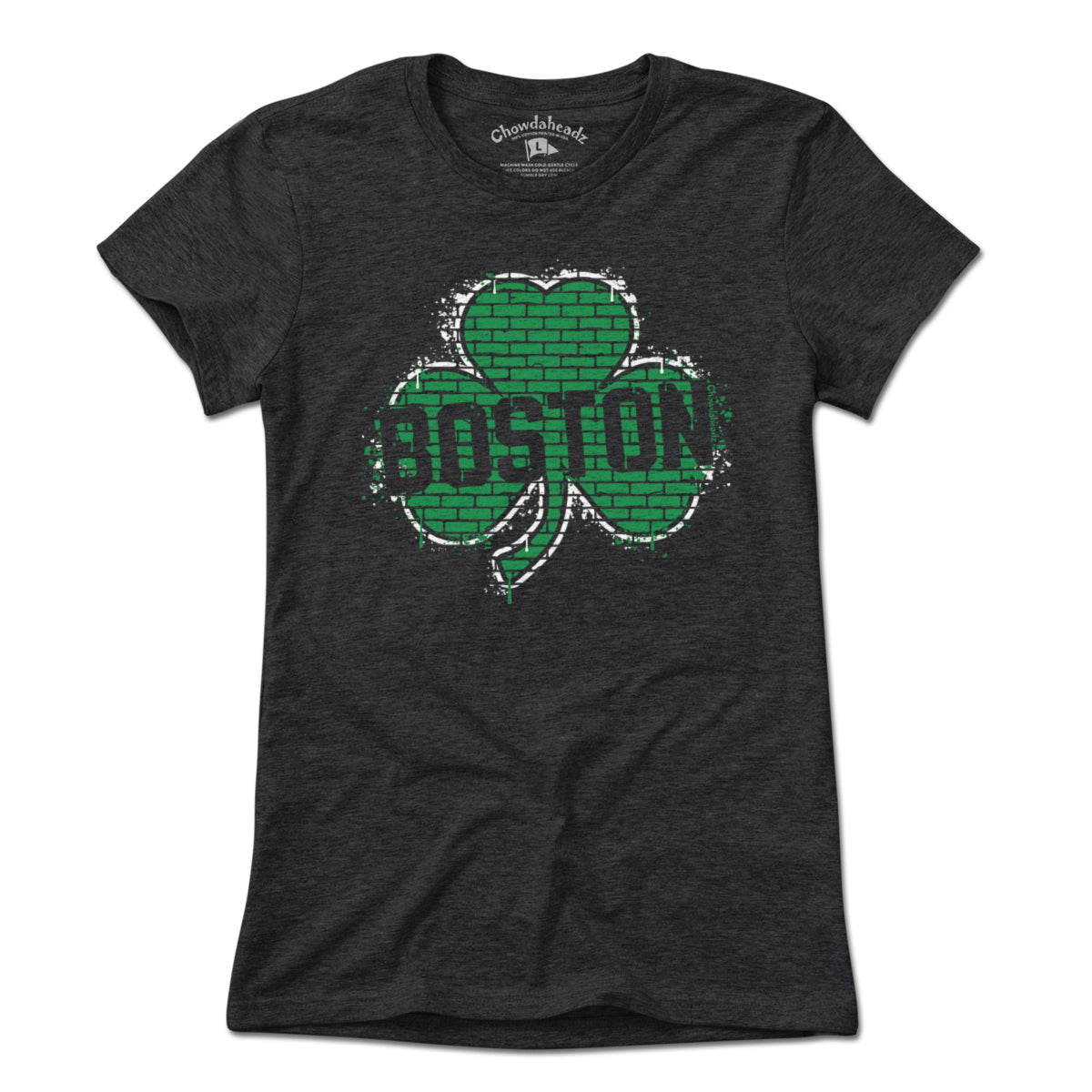 Boston Shamrock Graffiti T-Shirt - Chowdaheadz