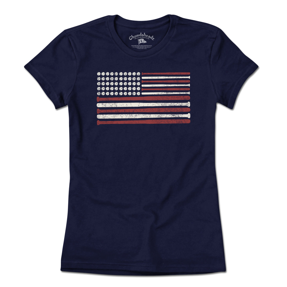 USA Baseball Flag T-Shirt - Chowdaheadz