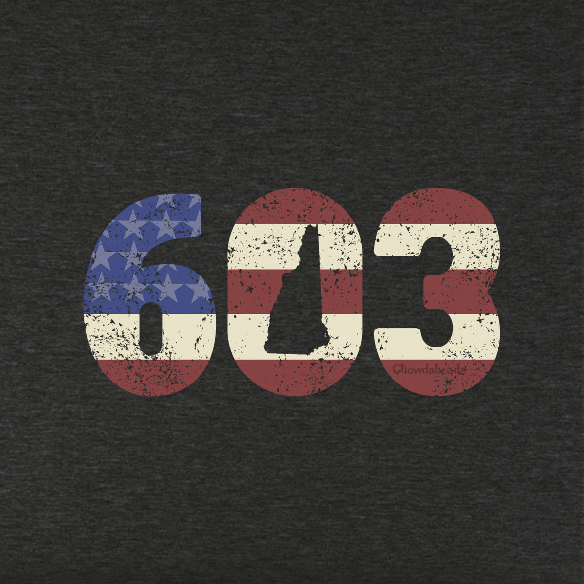 Patriotic 603 New Hampshire  Youth Hoodie - Chowdaheadz