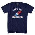 Let’s Get Bombed Frozen Pop USA t-shirt with red-white-blue popsicle graphic — funny patriotic july 4th tee