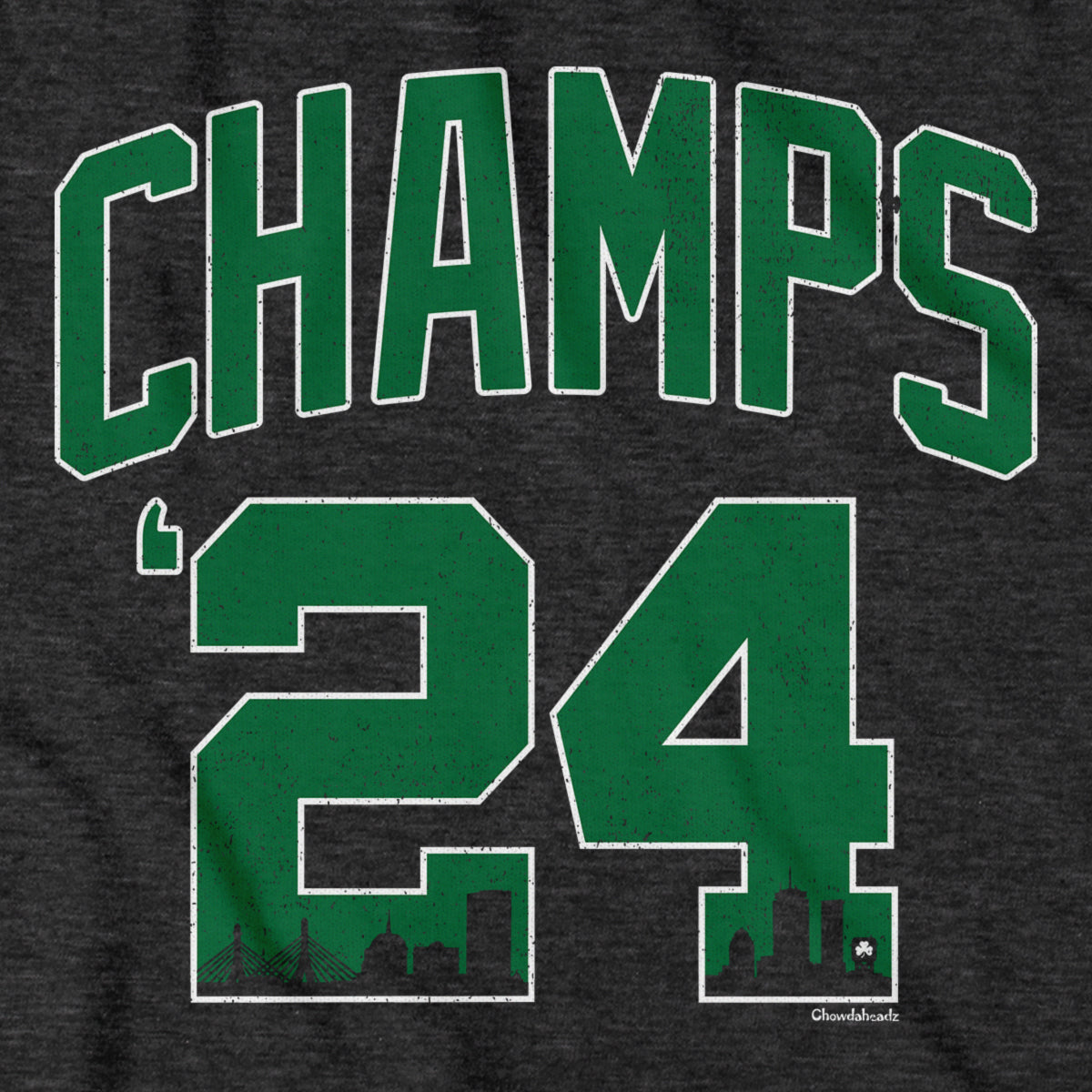 2024 Champs Boston Basketball Championship Hoodie - Chowdaheadz