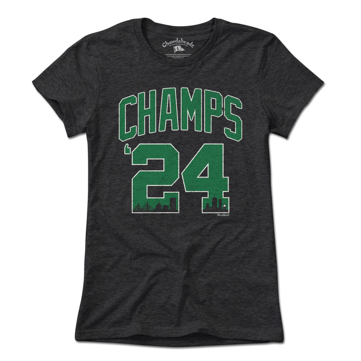 2024 Champs Boston Basketball Championship T-Shirt - Chowdaheadz