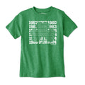 Boston Basketball Championship Dates Shamrock Youth T-Shirt - Chowdaheadz