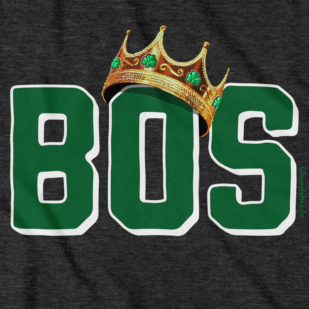 BOS Boston Crowned Basketball Champions T-Shirt - Chowdaheadz