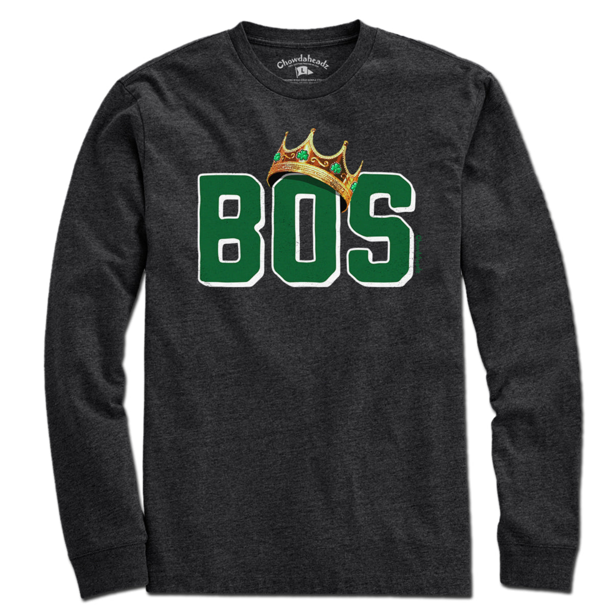 BOS Boston Crowned Basketball Champions T-Shirt - Chowdaheadz